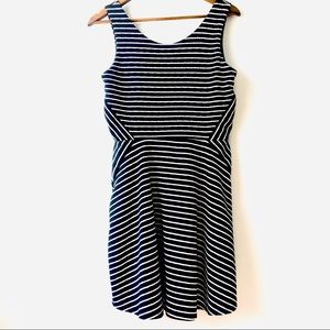 XOXO black/white striped dress